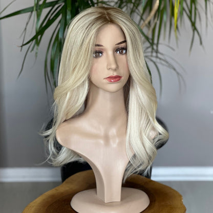 Luxury Silk Base Topper | Blonde | Premium Hair Toupee