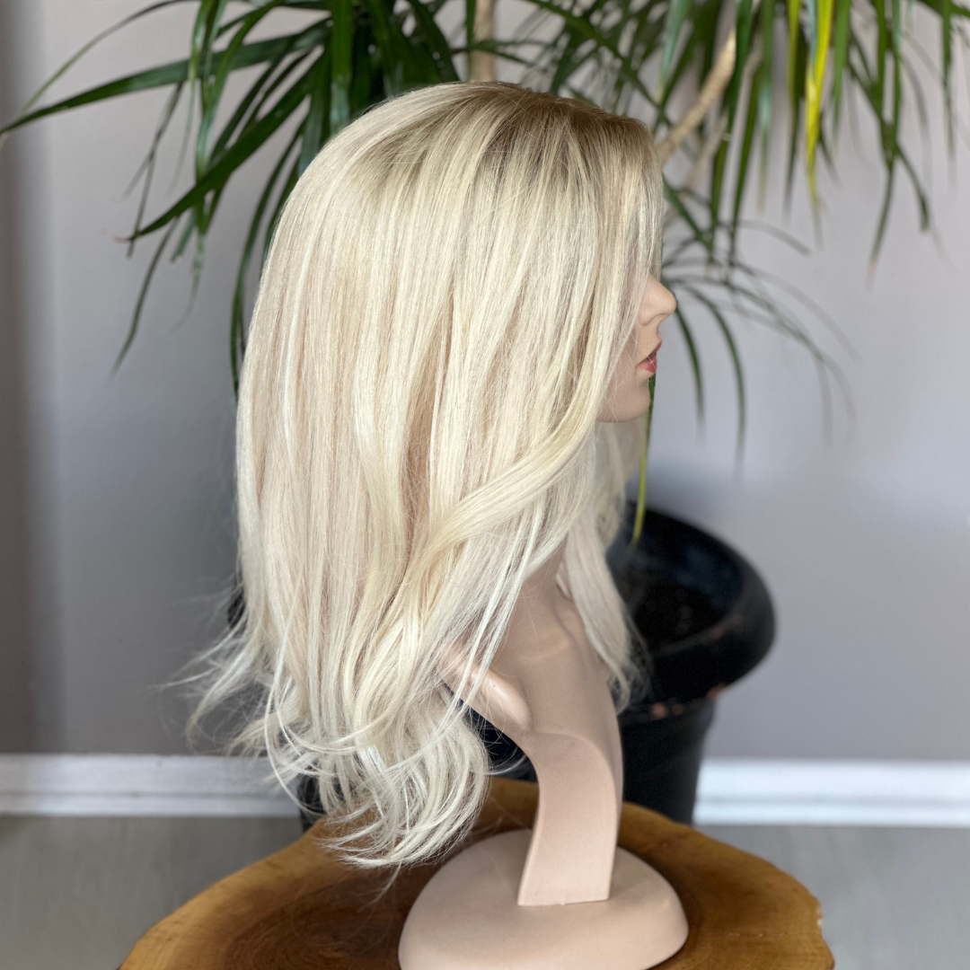 Luxury Silk Base Topper | Blonde | Premium Hair Toupee