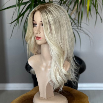 Luxury Silk Base Topper | Blonde | Premium Hair Toupee