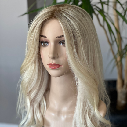 Luxury Silk Base Topper | Blonde | Premium Hair Toupee