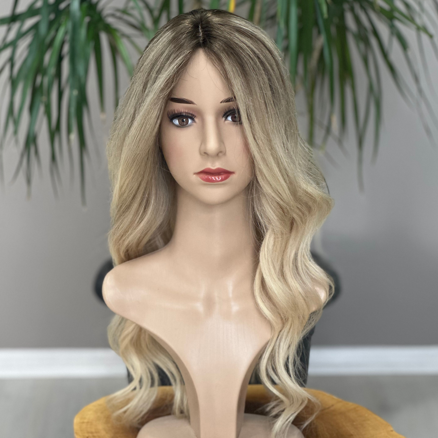 Human Hair Topper , Silk Base Topper, Blonde, Women Hair Toupee, Virgin Human Hair, Premium Human Hair, Natural Hair ,Realistic Skin Base, Fake Scalp, Hair Thinning, Hair Loss , Alopecia