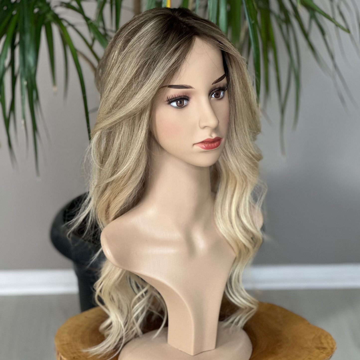 Human Hair Topper , Silk Base Topper, Blonde, Women Hair Toupee, Virgin Human Hair, Premium Human Hair, Natural Hair ,Realistic Skin Base, Fake Scalp, Hair Thinning, Hair Loss , Alopecia