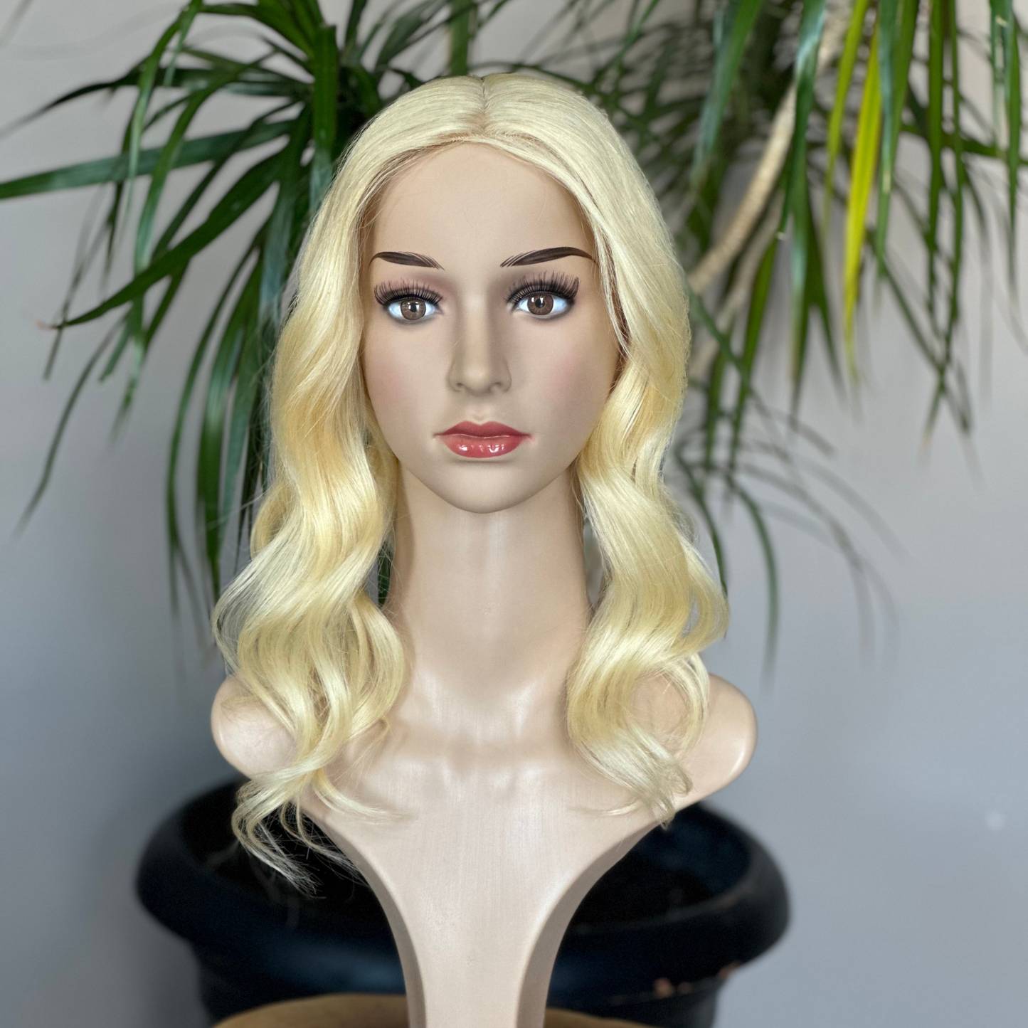 Luxury Human Hair Topper, Silk Base Topper, Blonde, Premium Human Hair, Handmade Topper, Real Human Hair, Realistic Skin Base, Customizable Topper, Fake Scalp, Hair Loss