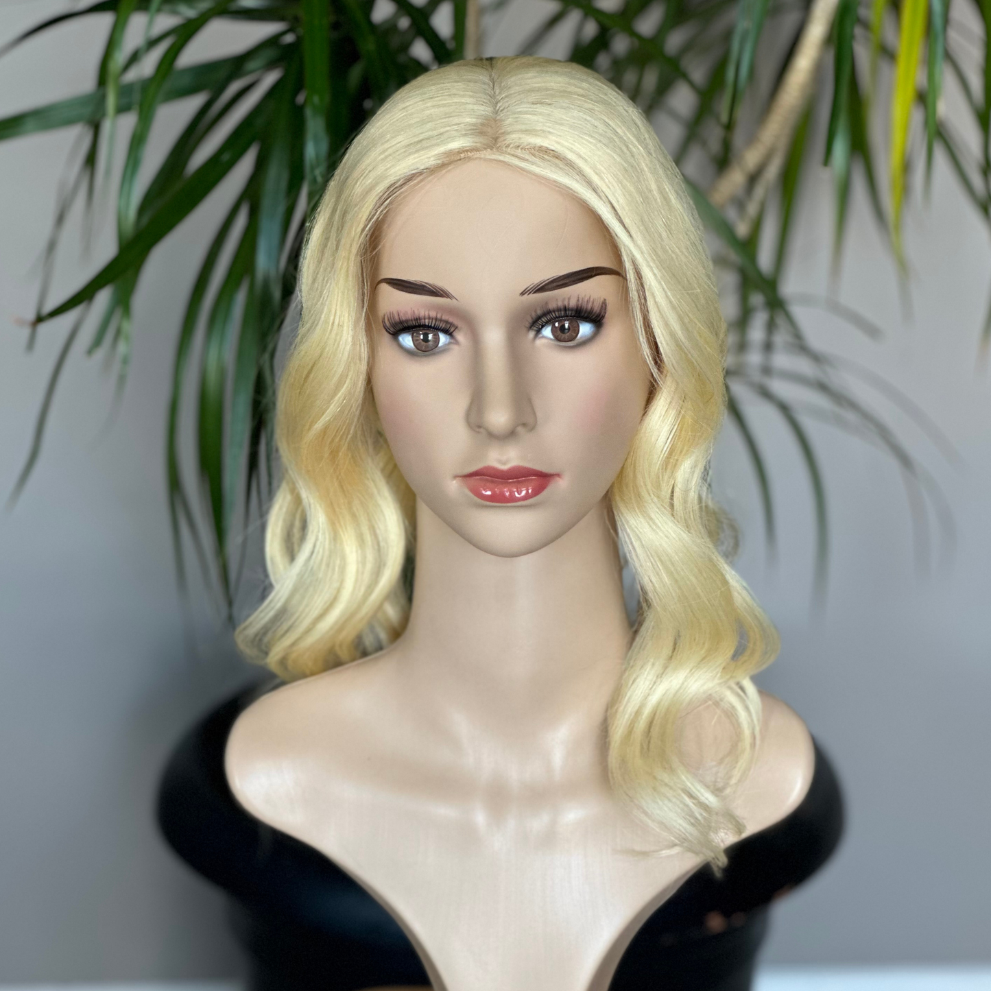 Luxury Human Hair Topper, Silk Base Topper, Blonde, Premium Human Hair, Handmade Topper, Real Human Hair, Realistic Skin Base, Customizable Topper, Fake Scalp, Hair Loss