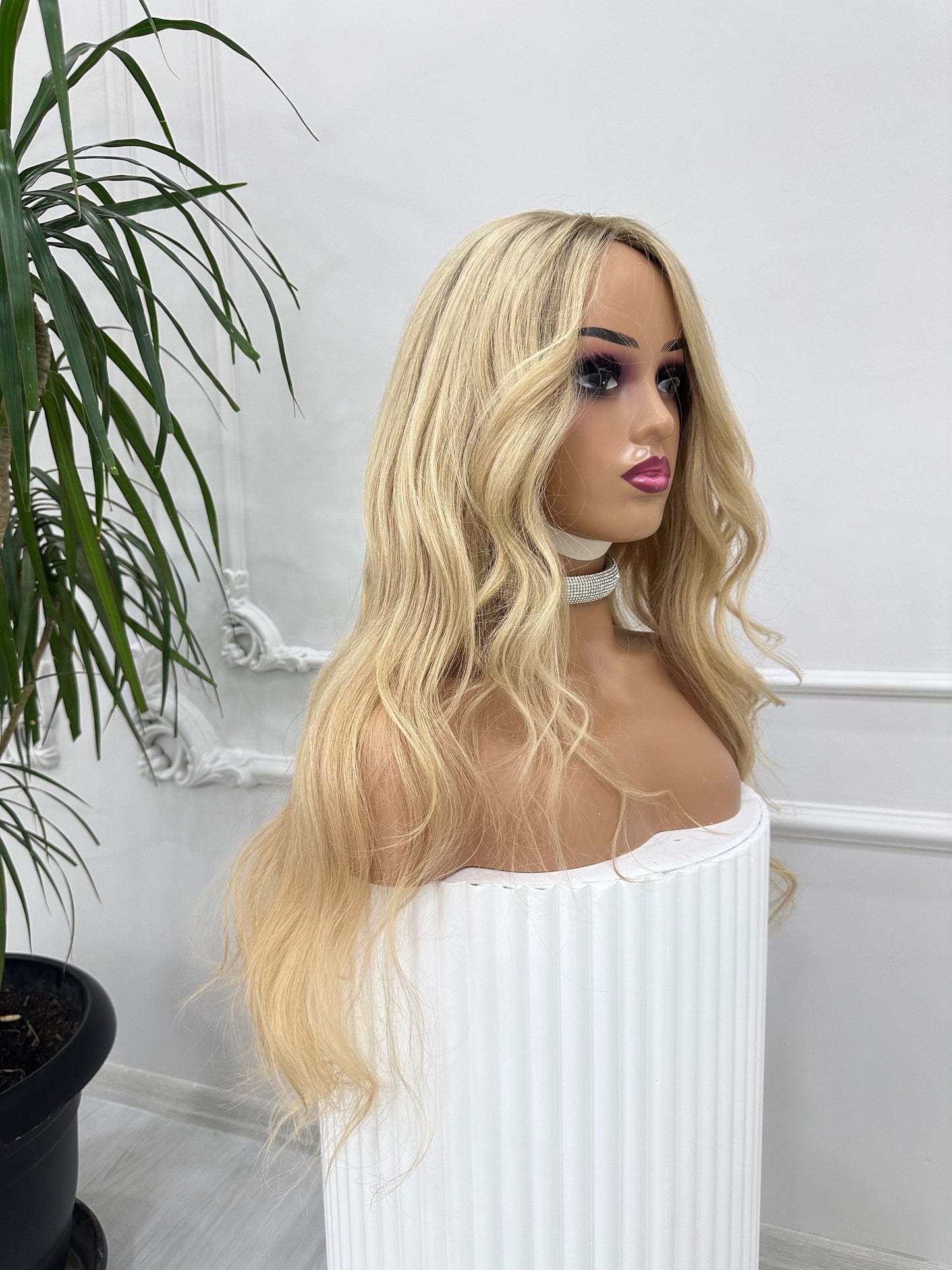 Human Hair Wig, real human hair, virgin human hair, blonde wig, natural look, natural hair, handmade wig, gift for her, gift for sister, alopecia wig, chemo, hair loss , hair thinning, 