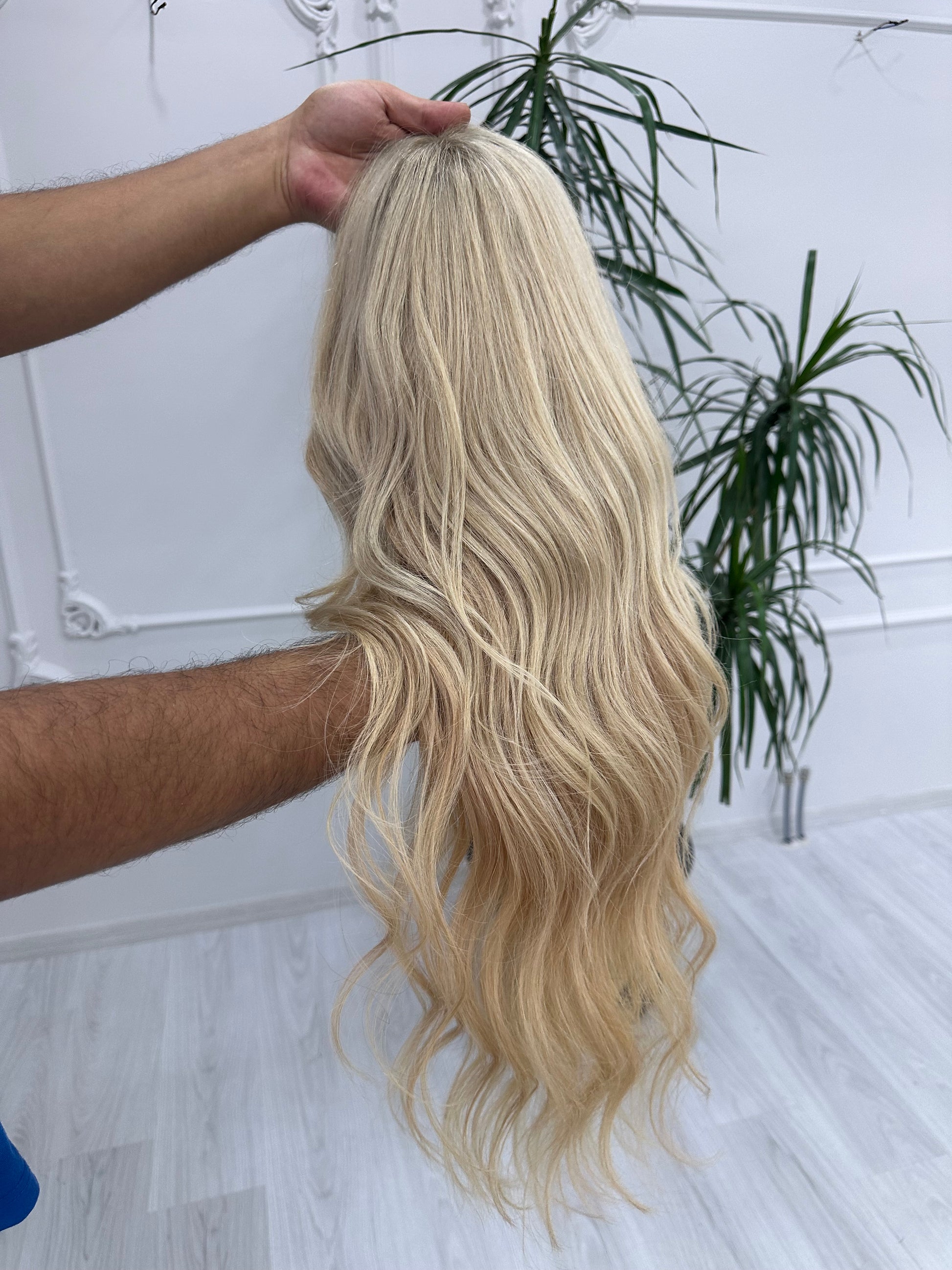 Human Hair Wig, real human hair, virgin human hair, blonde wig, natural look, natural hair, handmade wig, gift for her, gift for sister, alopecia wig, chemo, hair loss , hair thinning, 