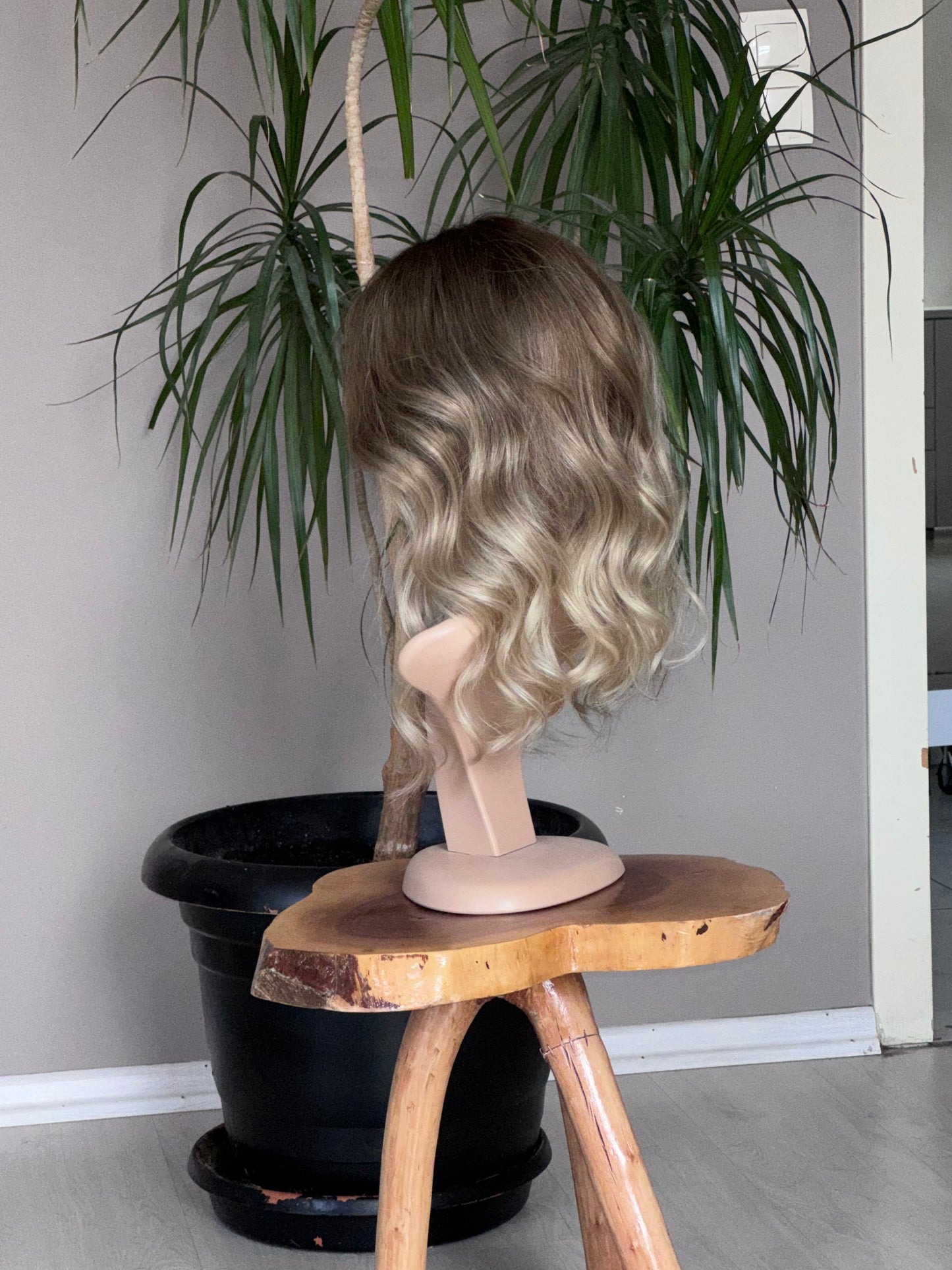 Luxury Silk Base Topper 8x8" | Ash Blonde Balayage