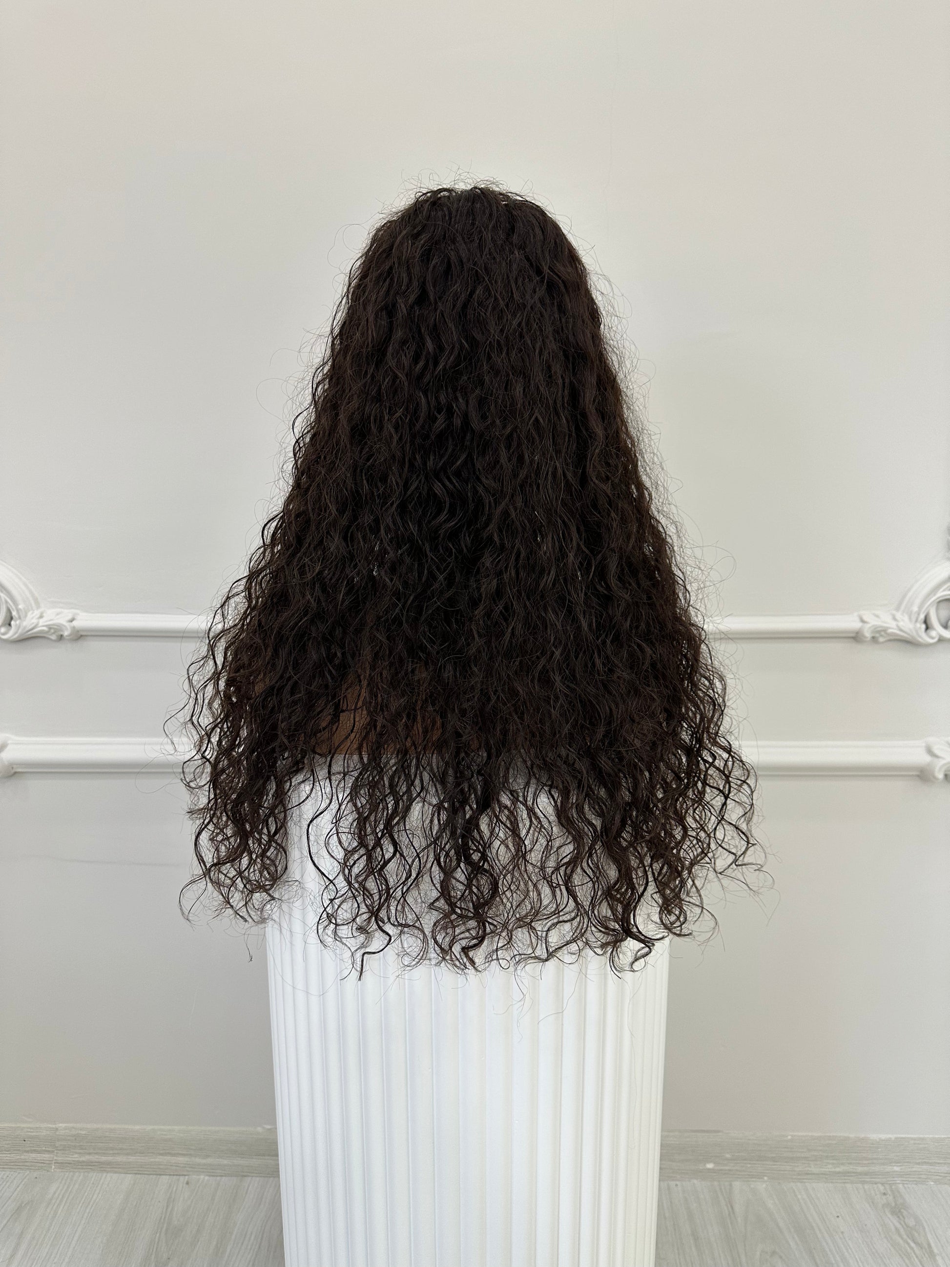 luxury human hair topper, cury hair topper, natural curly hair, curly hair, virgin human hair, natural color, handmade topper, women hairpiece,  women hairtoupee, premium human hair topper, realistic skin base, lace base topper, topper with bangs, 