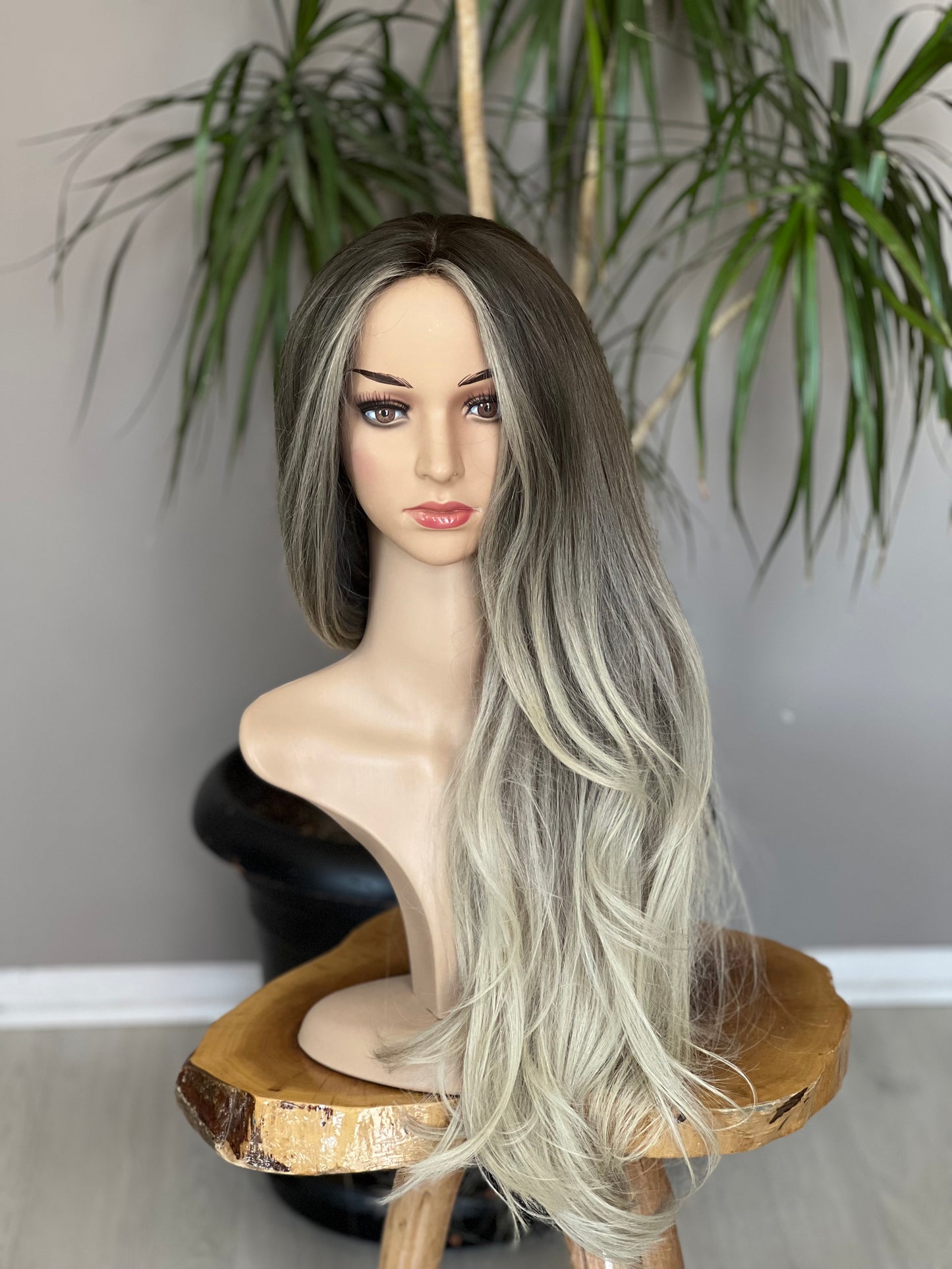 Ash Blonde Wigs, Luxury Wigs , Human Hair Wigs, Lace Front Wigs , Virgin, Handmade Wig,Luxury Human Hair Wig,Ash Blonde Balayage ,No Slip Silicone, Alopecia, Premium Human Hair, Virgin Handmade Wig, HairLoss, Fake Scalp,Free Part