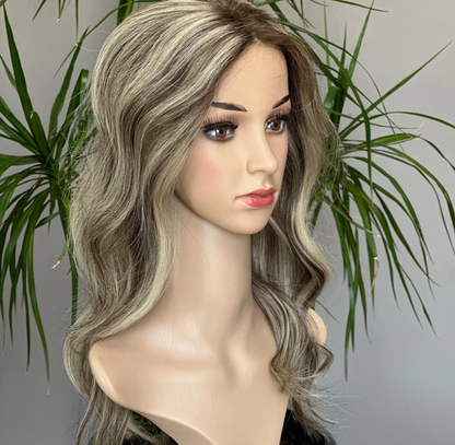 Luxuriöses Echthaar-Topper | Blondes Balayage | 6*6 | Geschenk für Sie