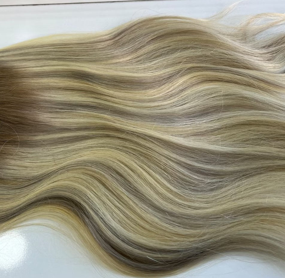 Luxuriöse Echthaar-Perücken | Spitzenfront | Blondes Balayage | Chemotherapie bei Haarausfall | Geschenk für Sie