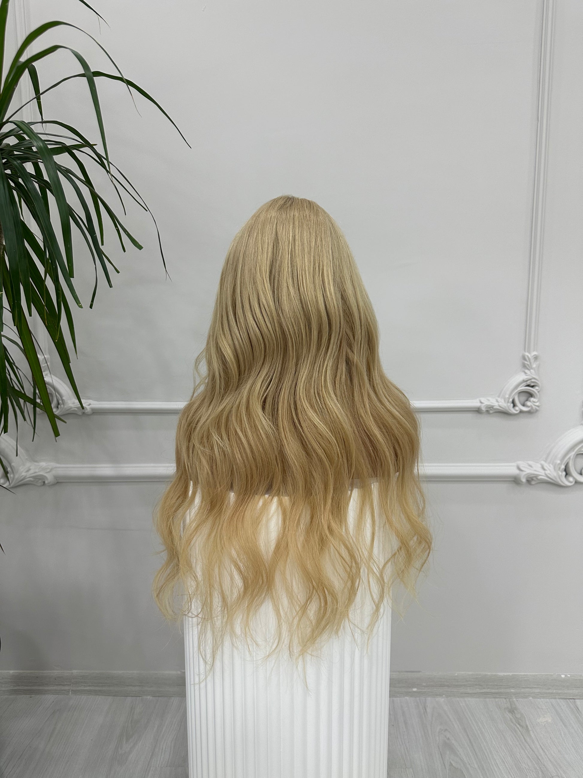 Human Hair Wig, real human hair, virgin human hair, blonde wig, natural look, natural hair, handmade wig, gift for her, gift for sister, alopecia wig, chemo, hair loss , hair thinning, 