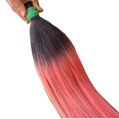 Human Hair Extensions | Premium Quality U Tips | Pink Ombre