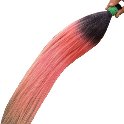 Human Hair Extensions | Premium Quality U Tips | Pink Ombre