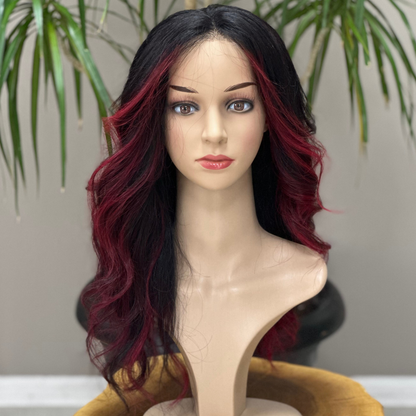 Lace Base Topper , Premium Human Hair, Human Hair Topper, Hair Extensions, Black, Red, Hair Loss, Fake Scalp, Natural Hair, Reaş Human Hair, Virgin Hair