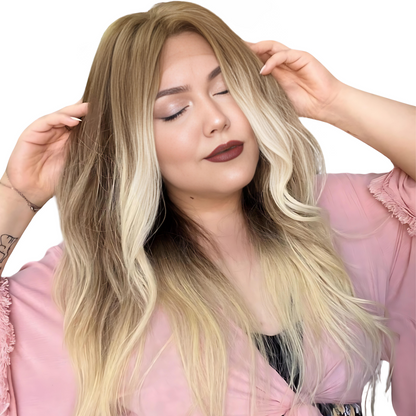 Luxury Human Hair Wigs | Blonde Balayage | 4*4 Lace Front | Gift for Her